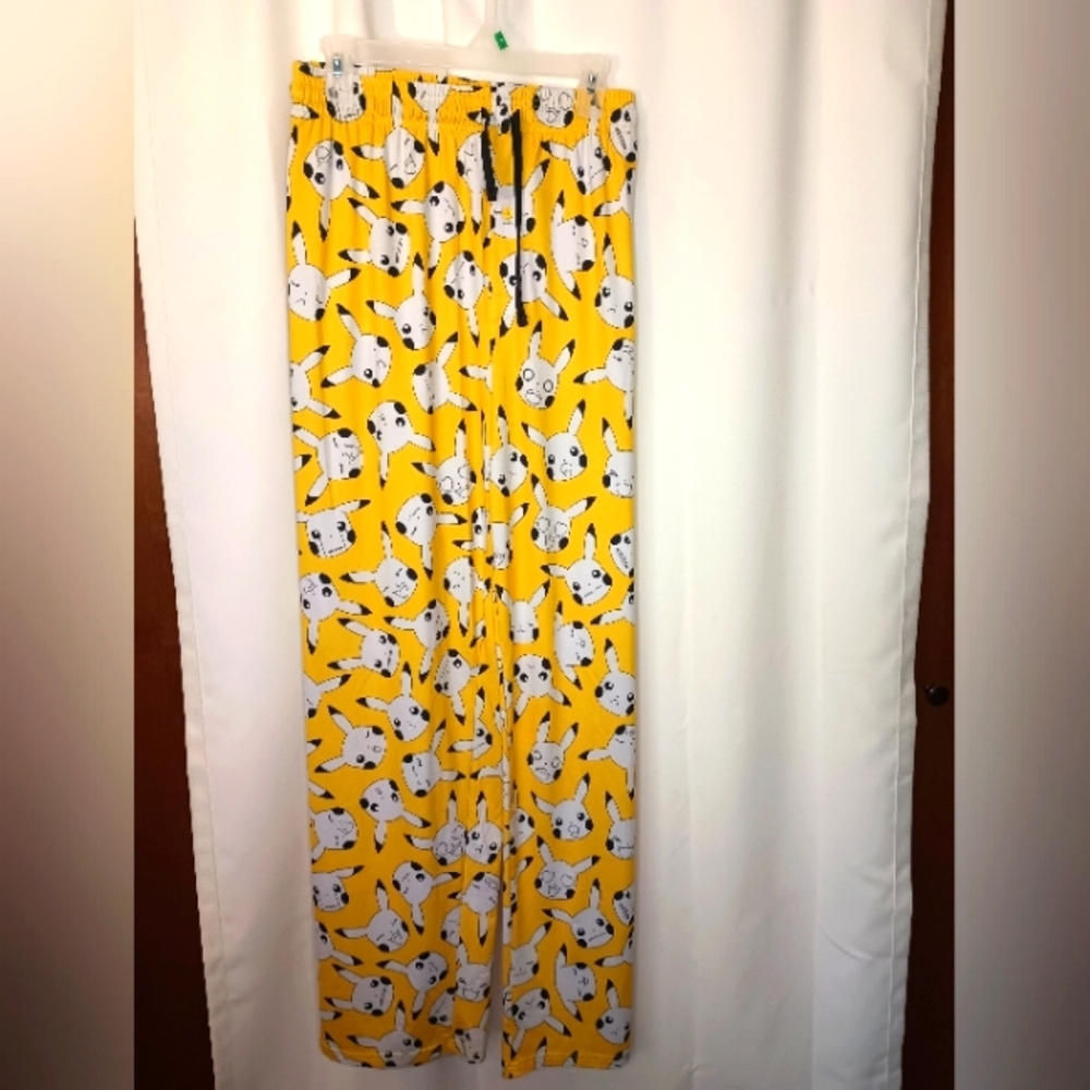 Pokemon Pikachu Mens Lounge Pants XL All Over Graphic Expression Buttery Soft